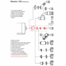Mewlon-180C tube assembly with 50.8/31.75 adapter